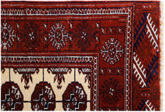 Handmade Vintage Princess Bokhara Rug | 141 x 95 cm | 4'8" x 3'1" - Najaf Rugs & Textile