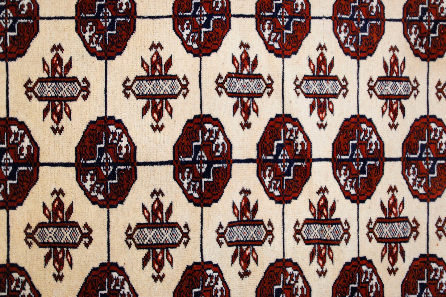Handmade Vintage Princess Bokhara Rug | 141 x 95 cm | 4'8" x 3'1" - Najaf Rugs & Textile