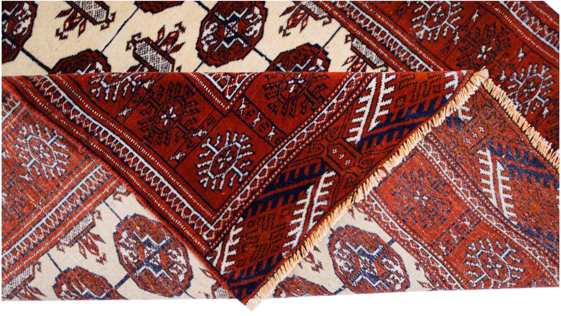 Handmade Vintage Princess Bokhara Rug | 141 x 95 cm | 4'8" x 3'1" - Najaf Rugs & Textile