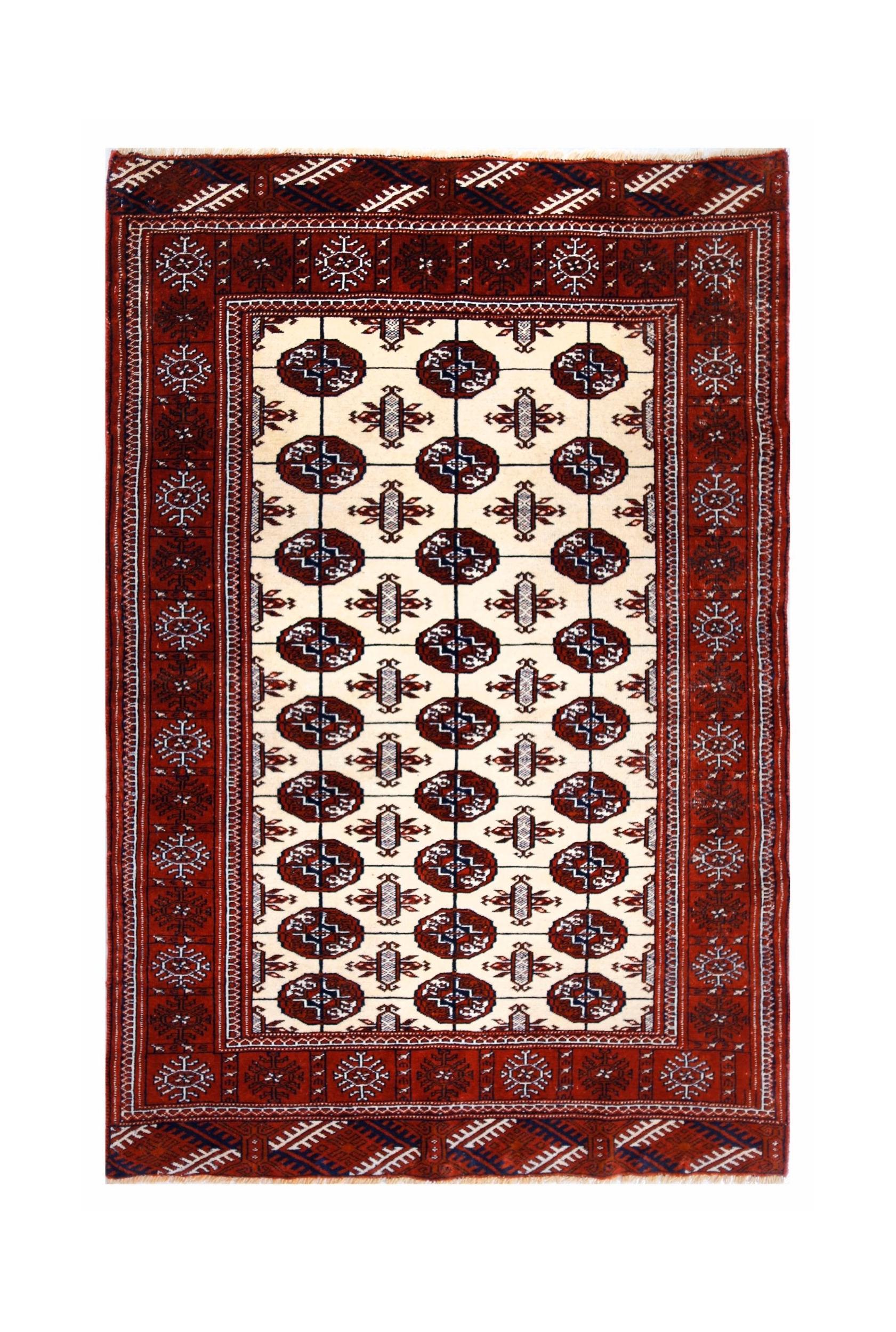 Vintage Turkmen Tekke Rug