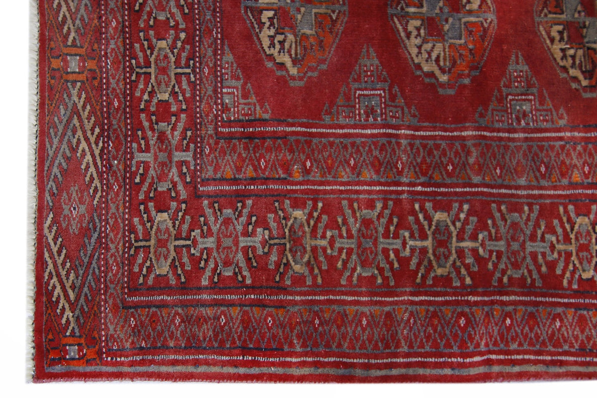 Handmade Fine Vintage Tekke Turkmen Sara Rug | 166 x 133 cm | 5'5" x 4'4" - Najaf Rugs & Textile