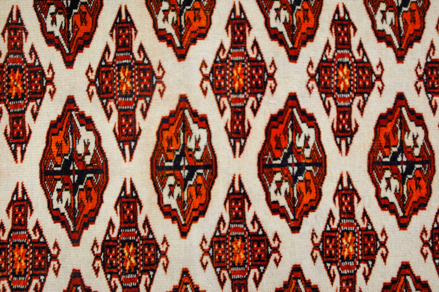 Handmade Vintage Princess Bokhara Rug | 168 x 144 cm | 5'6" x 4'9" - Najaf Rugs & Textile