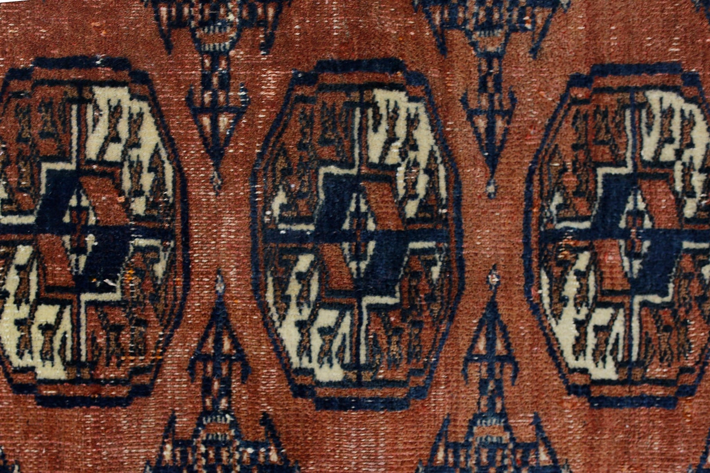 Handmade Vintage Tekke Turkmen Sara Rug | 186 x 127 cm | 6'1" x 4'2" - Najaf Rugs & Textile