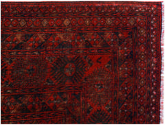 Handmade Vintage Afghan Turkmen Rug | 272 x 196 cm | 8'11" x 6'5" - Najaf Rugs & Textile