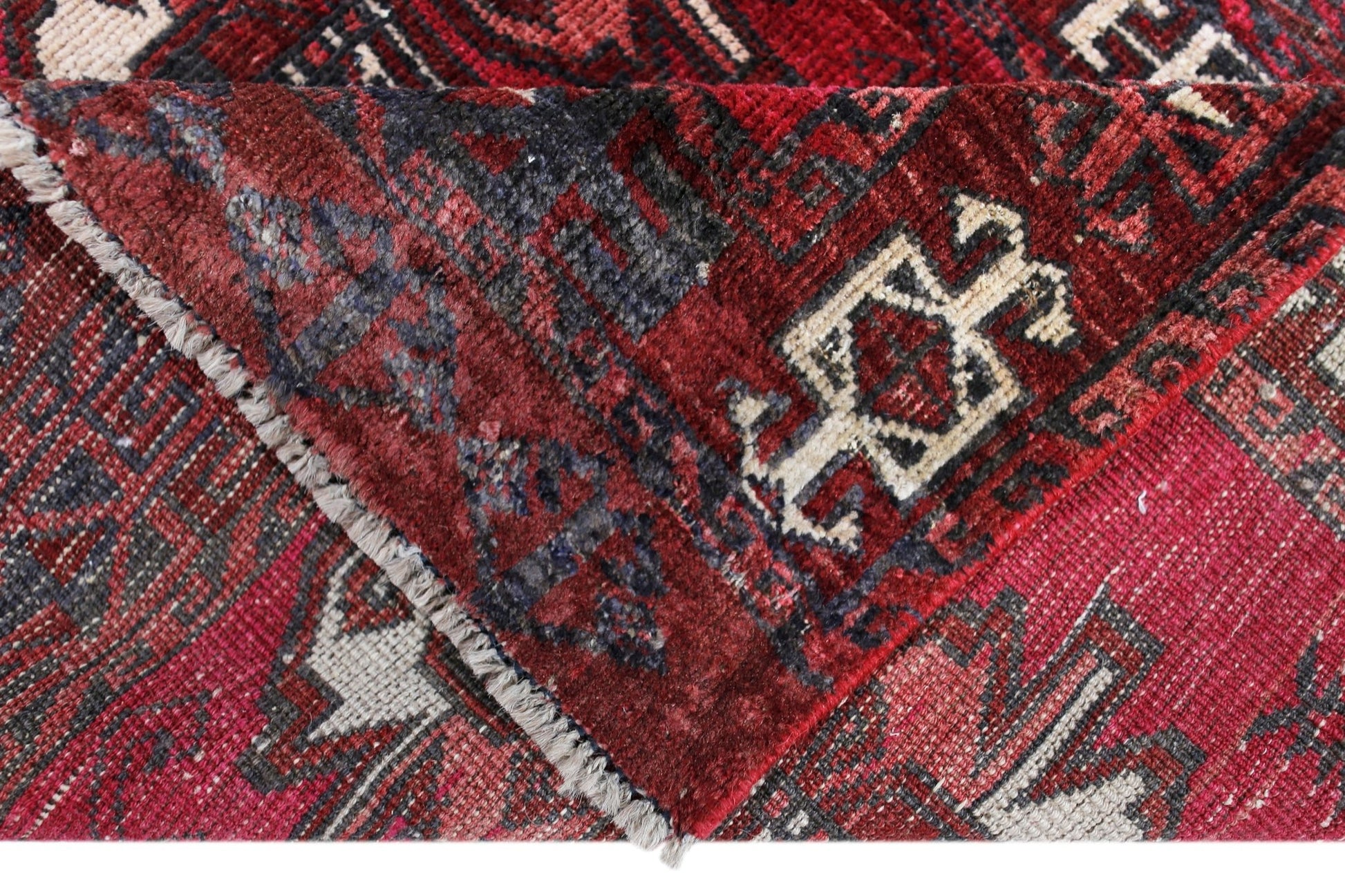 Handmade Vintage Turkmen Tekke Rug | 135 x 74 cm | 4'5" x 2'5" - Najaf Rugs & Textile
