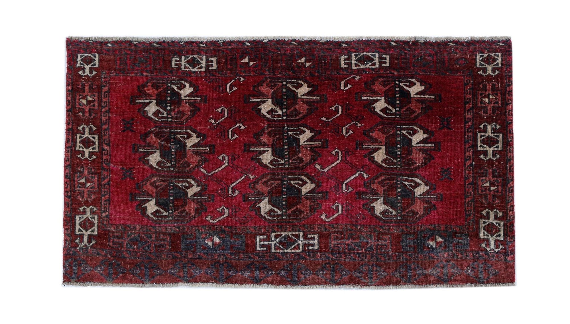 Vintage Turkmen Yomut Rug