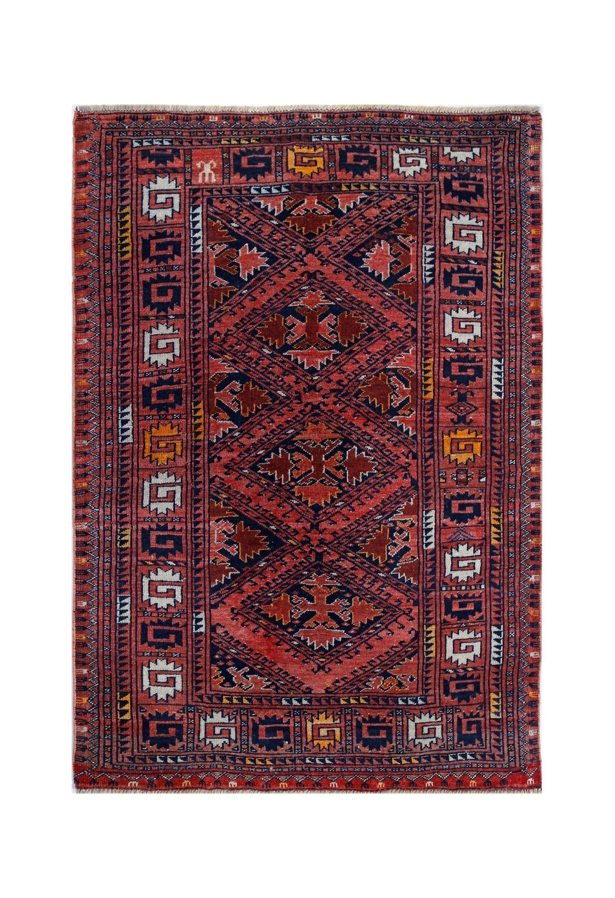 Vintage Turkmen Yomut Rug
