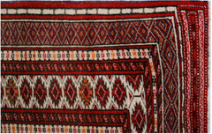 Handmade Vintage Afghan Turkmen Rug | 184 x 125 cm | 6'1" x 4'1" - Najaf Rugs & Textile