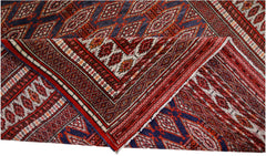 Handmade Vintage Afghan Turkmen Rug | 184 x 125 cm | 6'1" x 4'1" - Najaf Rugs & Textile