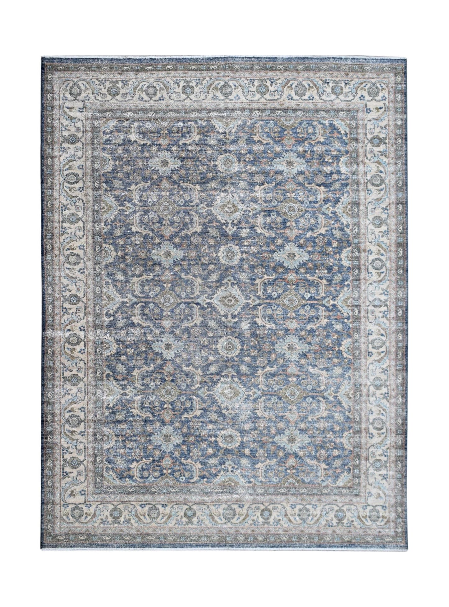 Handknotted Transitional Rug | 354 x 277 cm | 11'8" x 9'2" - Najaf Rugs & Textile