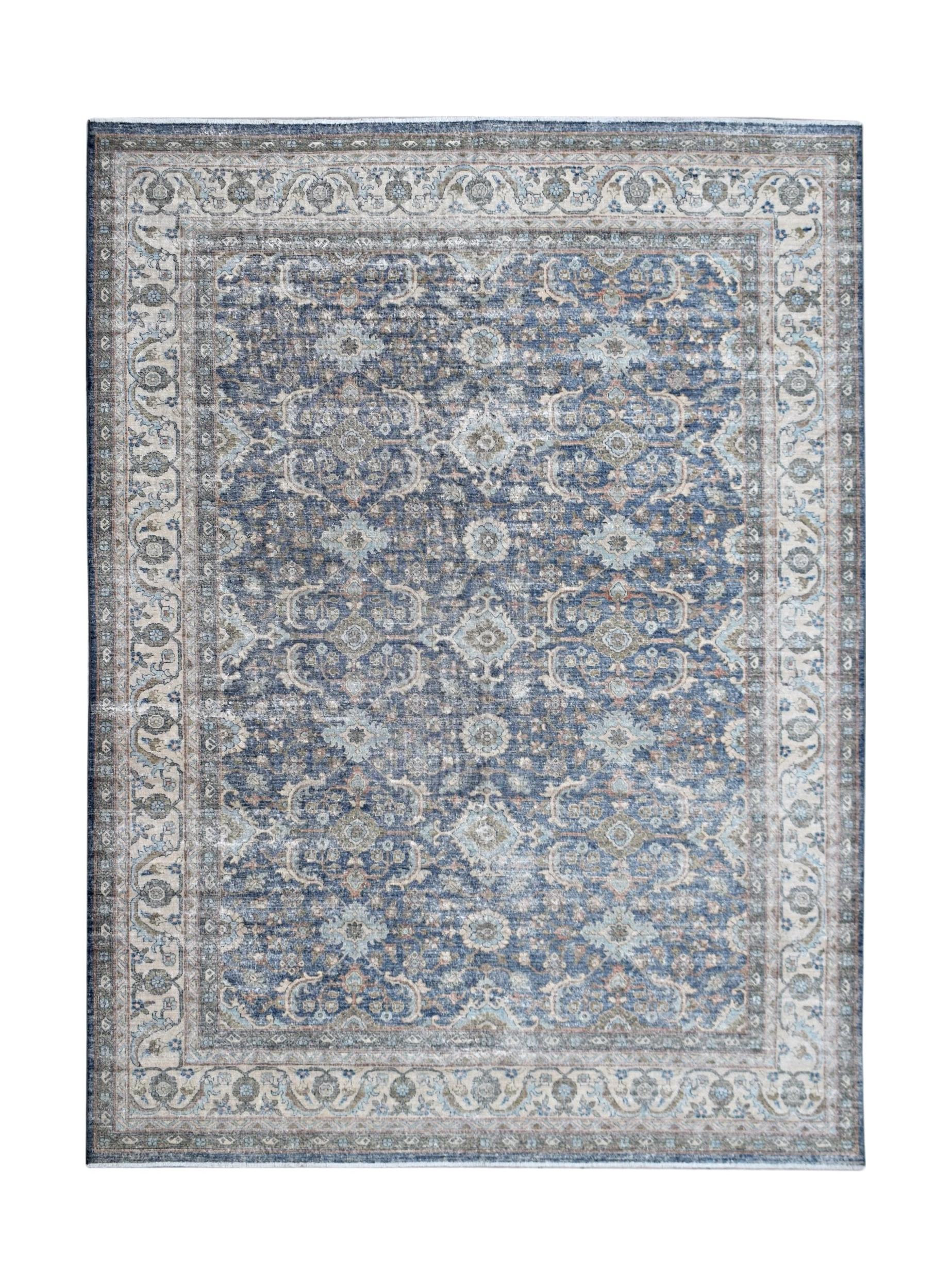 Handknotted Transitional Rug | 354 x 277 cm | 11'8" x 9'2" - Najaf Rugs & Textile