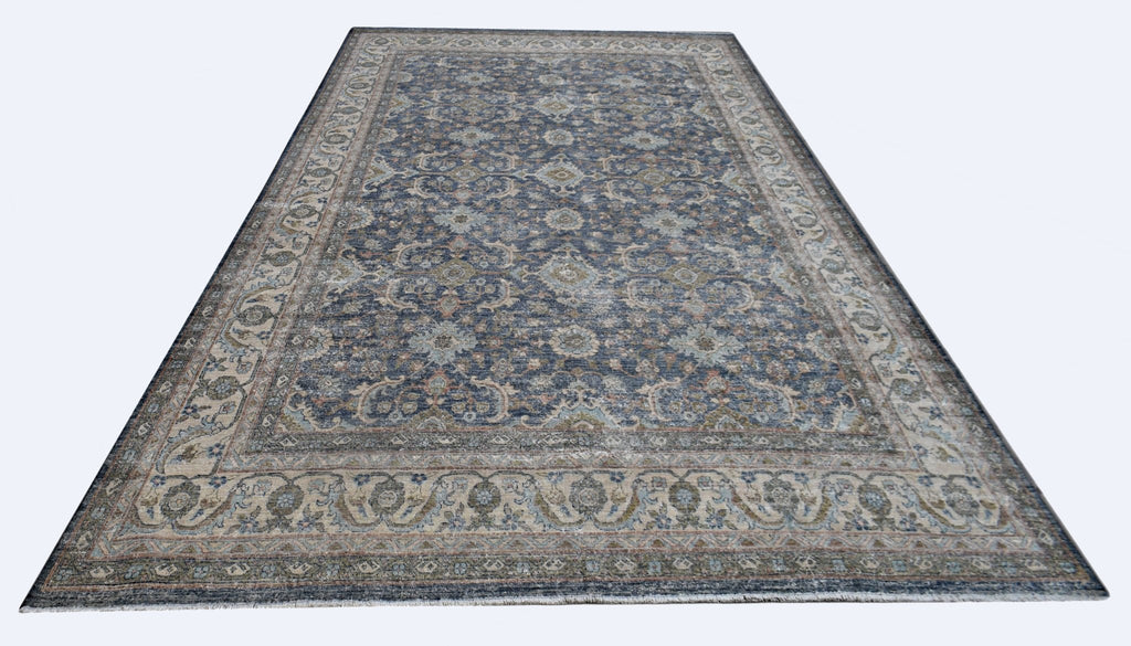 Handknotted Transitional Rug | 354 x 277 cm | 11'8" x 9'2" - Najaf Rugs & Textile