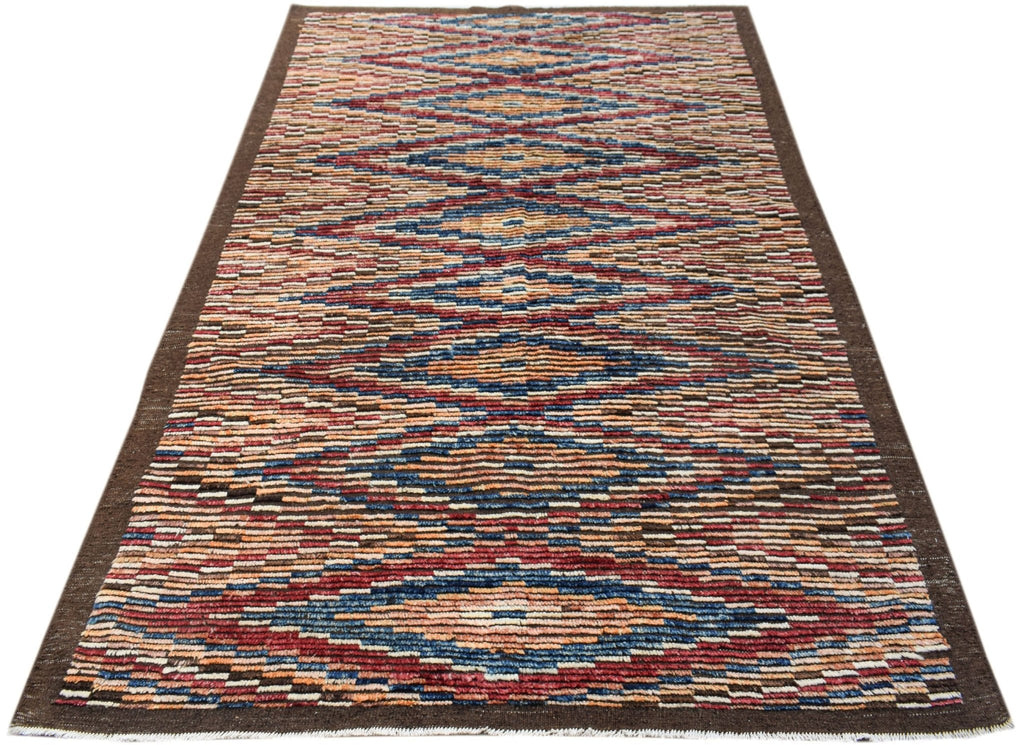Handknotted Tribal Afghan Berber Rug | 270 x 172 cm | 8'10" x 5'8" - Najaf Rugs & Textile