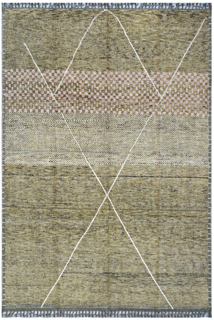 Handknotted Tribal Afghan Berber Rug | 326 x 251 cm | 10'9" x 8'3" - Najaf Rugs & Textile
