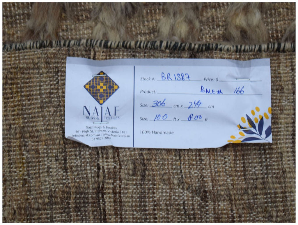 Handmade Afghan Barjasta Rug | 306 x 244 cm | 10' x 8' - Najaf Rugs & Textile