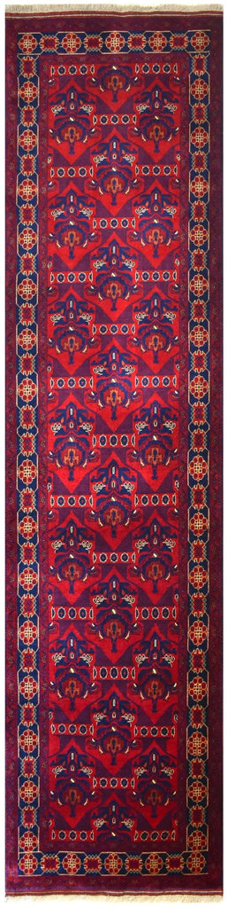 Handmade Afghan Biljik Hallway Runner | 292 x 81 cm | 9'5" x 2'6" - Najaf Rugs & Textile