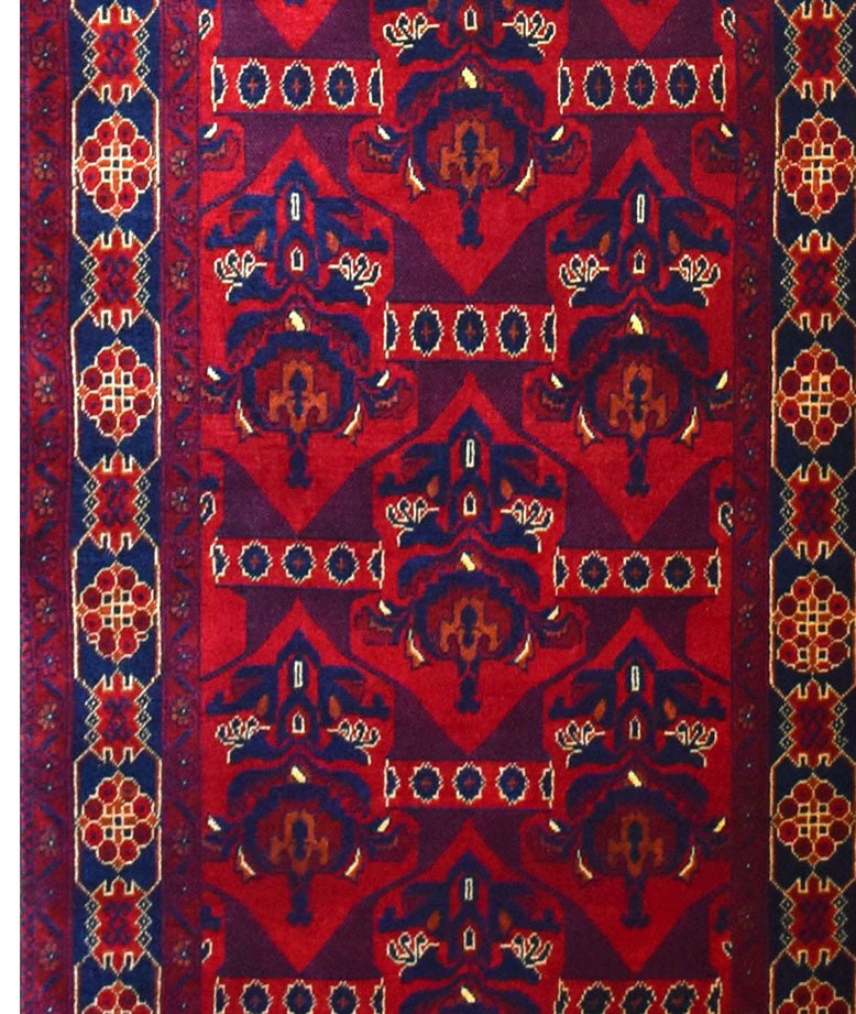 Handmade Afghan Biljik Hallway Runner | 292 x 81 cm | 9'5" x 2'6" - Najaf Rugs & Textile