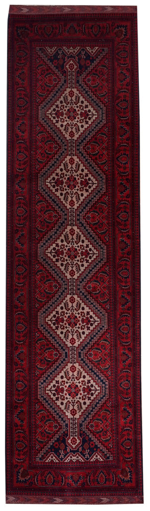 Handmade Afghan Biljik Hallway Runner | 292 x 87 cm - Najaf Rugs & Textile
