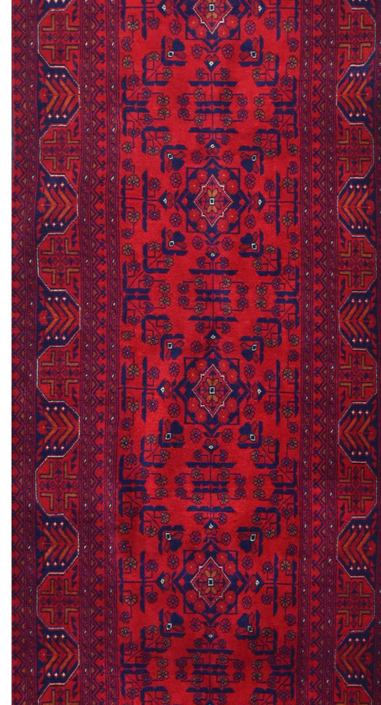 Handmade Afghan Biljik Hallway Runner | 295 x 79 cm | 9'6" x 2'6" - Najaf Rugs & Textile