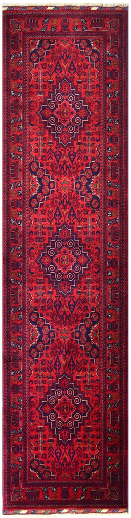 Handmade Afghan Biljik Hallway Runner | 300 x 82 cm | 9'8" x 2'6" - Najaf Rugs & Textile