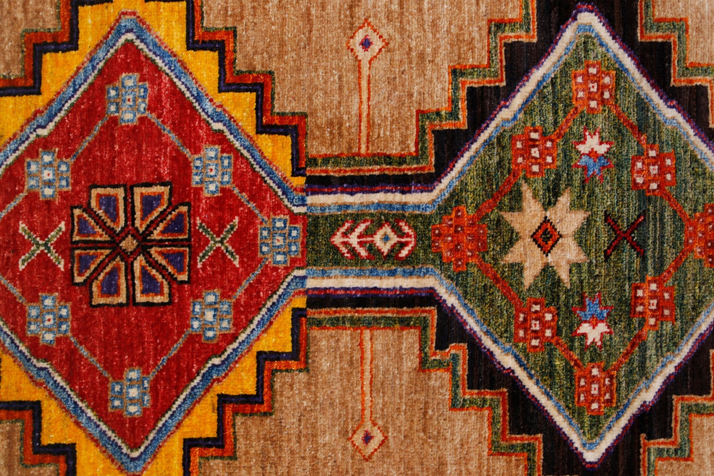 Handmade Afghan Chobi Hallway Runner | 303 x 85 cm | 9'11" x 2'10" - Najaf Rugs & Textile