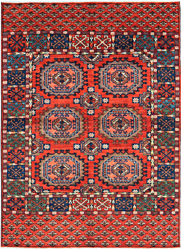 Handmade Afghan Chobi Rug | 182 x 119 cm | 6' x 3'11" - Najaf Rugs & Textile