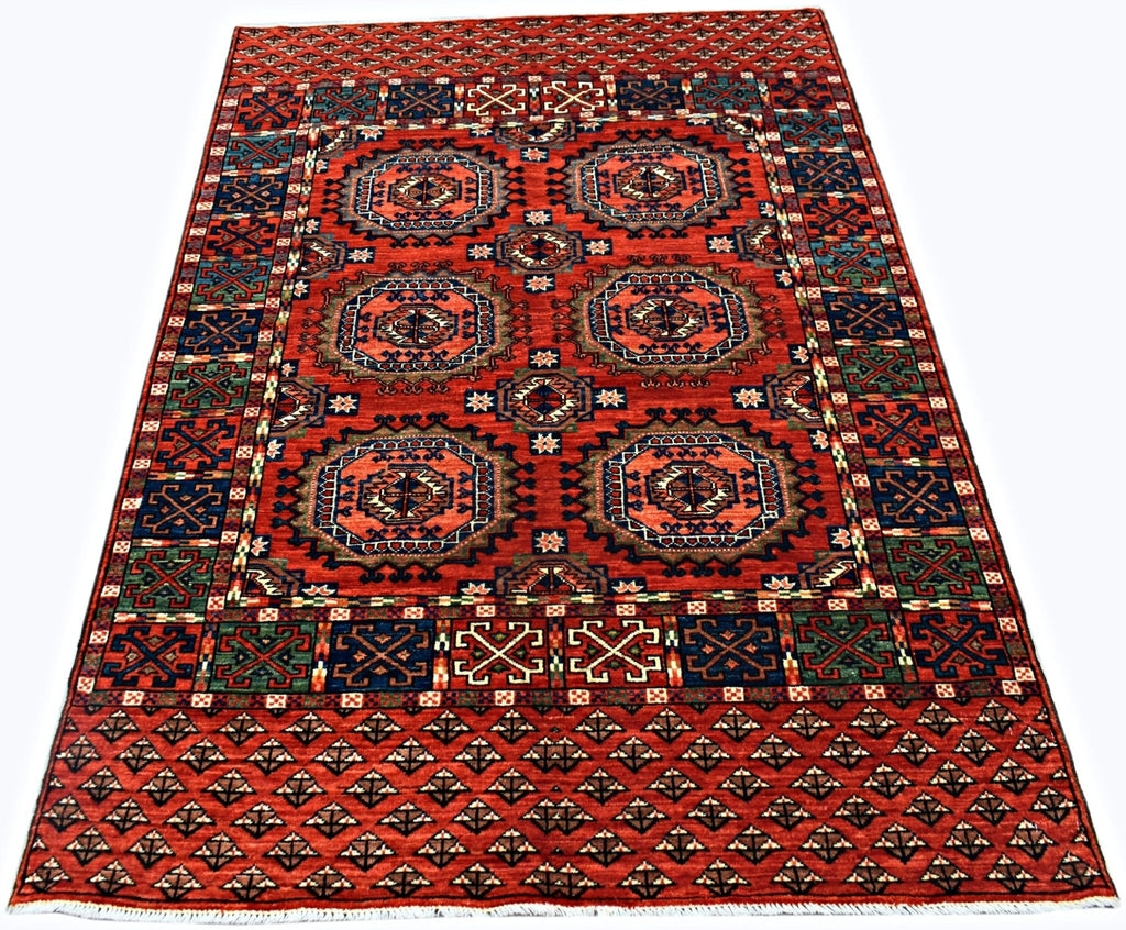 Handmade Afghan Chobi Rug | 182 x 119 cm | 6' x 3'11" - Najaf Rugs & Textile