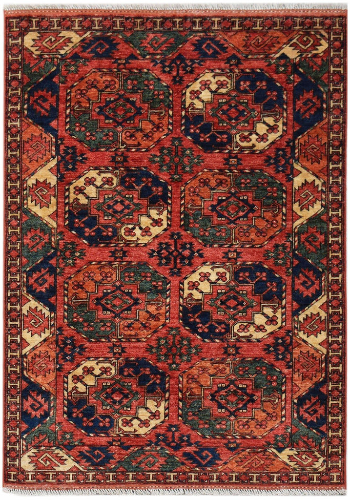 Handmade Afghan Chobi Rug | 183 x 124 cm | 6' x 4'1" - Najaf Rugs & Textile