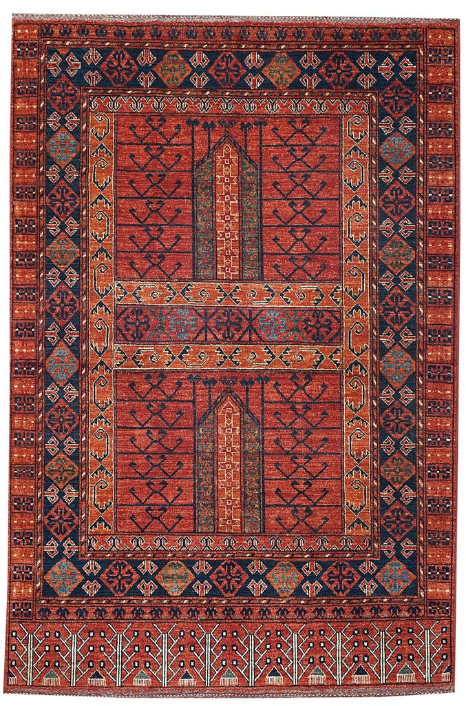 Handmade Afghan Chobi Rug | 200 x 153 cm - Najaf Rugs & Textile