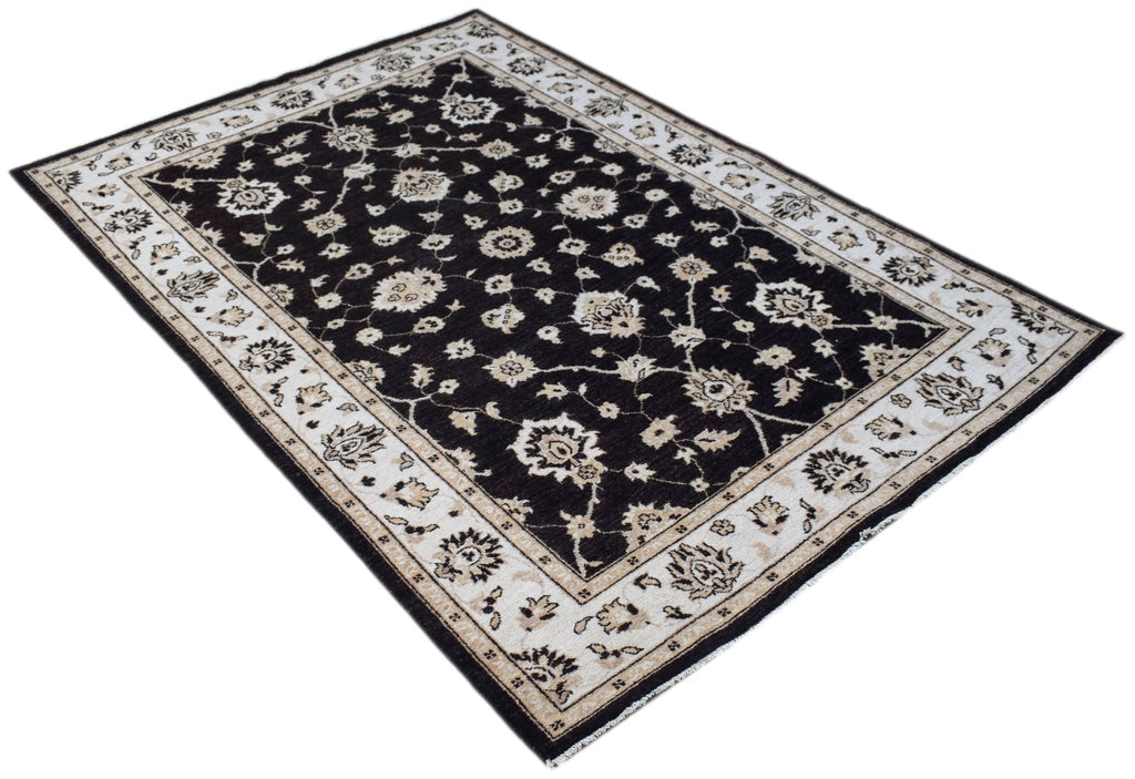 Handmade Afghan Chobi Rug | 202 x 138 cm | 6'8" x 4'7" - Najaf Rugs & Textile