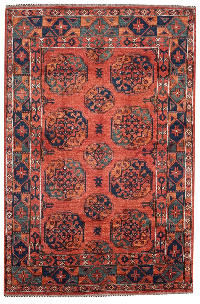 Handmade Afghan Chobi Rug | 206 x 155 cm - Najaf Rugs & Textile