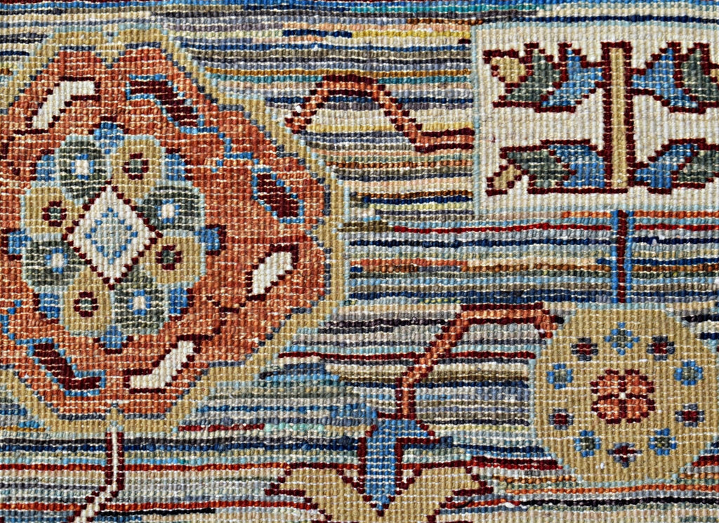 Handmade Afghan Chobi Rug | 235 x 172 cm | 7'9" x 5'8" - Najaf Rugs & Textile