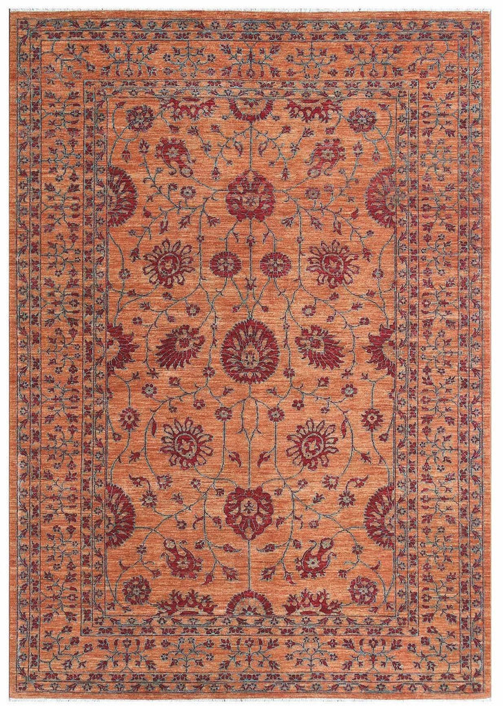 Handmade Afghan Chobi Rug | 285 x 202 cm | 9'3" x 6'6" - Najaf Rugs & Textile
