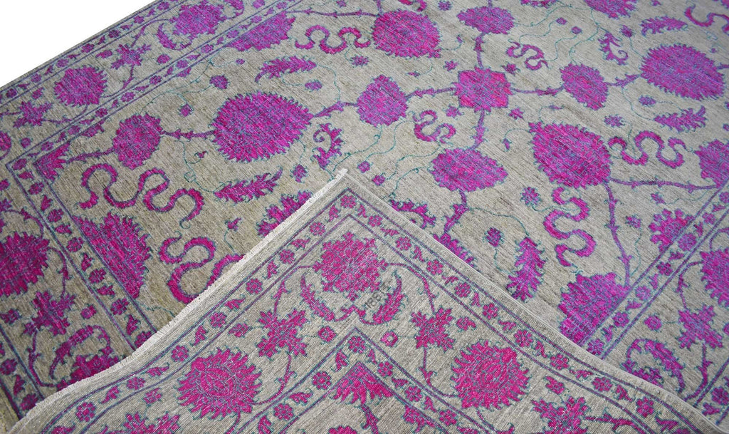 Handmade Afghan Chobi Rug | 294 x 207 cm | 9'6" x 6'7" - Najaf Rugs & Textile