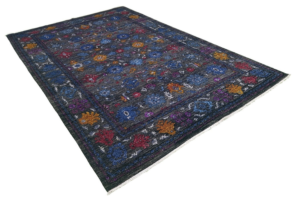 Handmade Afghan Chobi Rug | 298 x 197 cm | 9'7" x 6'4" - Najaf Rugs & Textile