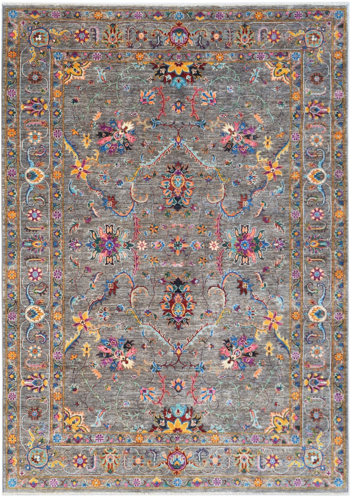 Handmade Afghan Chobi Rug | 304 x 213 cm | 10' x 7' - Najaf Rugs & Textile