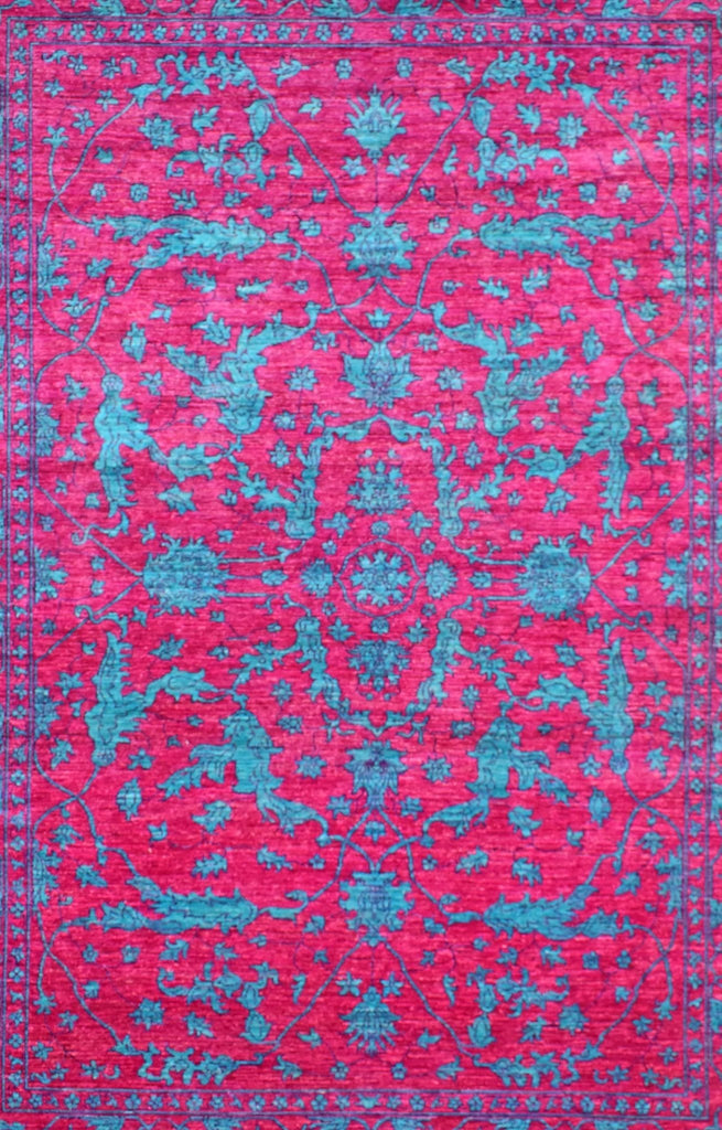 Handmade Afghan Chobi Rug | 305 x 214 cm | 10' x 7' - Najaf Rugs & Textile