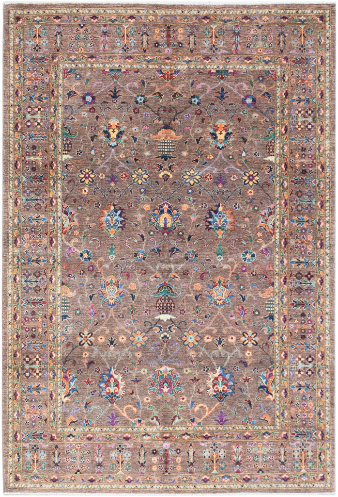 Handmade Afghan Chobi Rug | 313 x 204 cm | 10'3" x 6'8" - Najaf Rugs & Textile