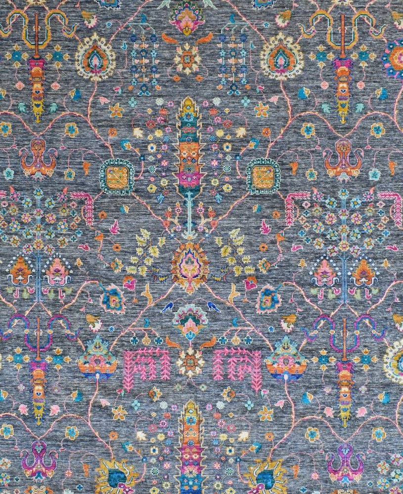 Handmade Afghan Chobi Rug | 321 x 249 cm | 10’5” x 8’1” - Najaf Rugs & Textile