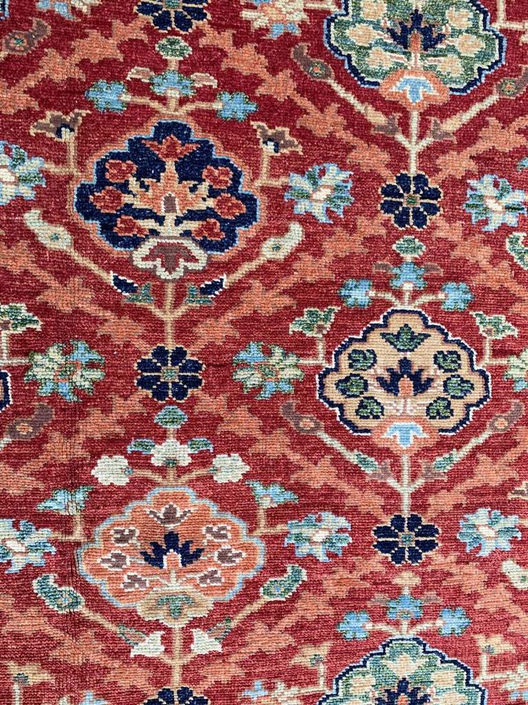 Handmade Afghan Chobi Rug | 387 x 277 cm | 12'7" x 9'11" - Najaf Rugs & Textile