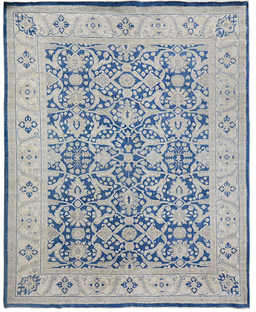 Handmade Afghan Chobi Rug | Bamyan Collection | 276 x 241 cm | 9'1" x 7'11" - Najaf Rugs & Textile