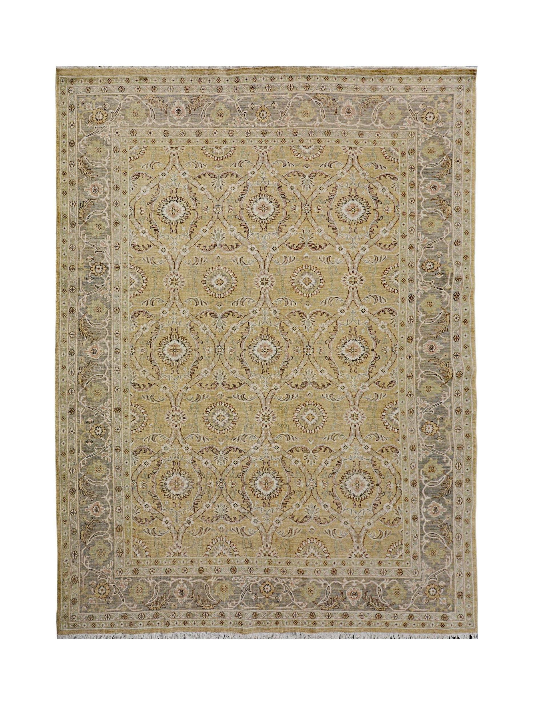 An Afghan Chobi rug featuring a traditional floral medallion pattern in earthy wood tones.