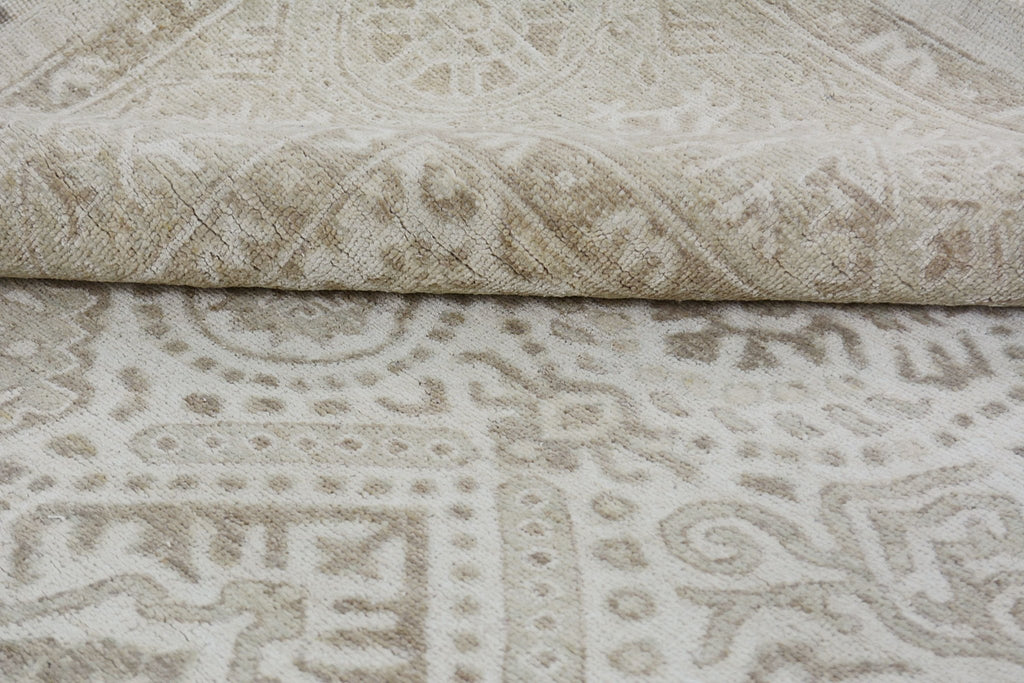 Handmade Afghan Chobi Rug | Bamyan Collection | 293 x 243 cm | 9'8" x 8' - Najaf Rugs & Textile