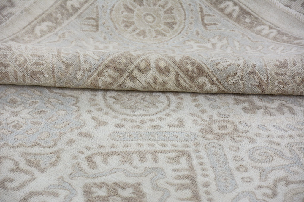 Handmade Afghan Chobi Rug | Bamyan Collection | 297 x 242 cm | 9'9" x 7'11" - Najaf Rugs & Textile