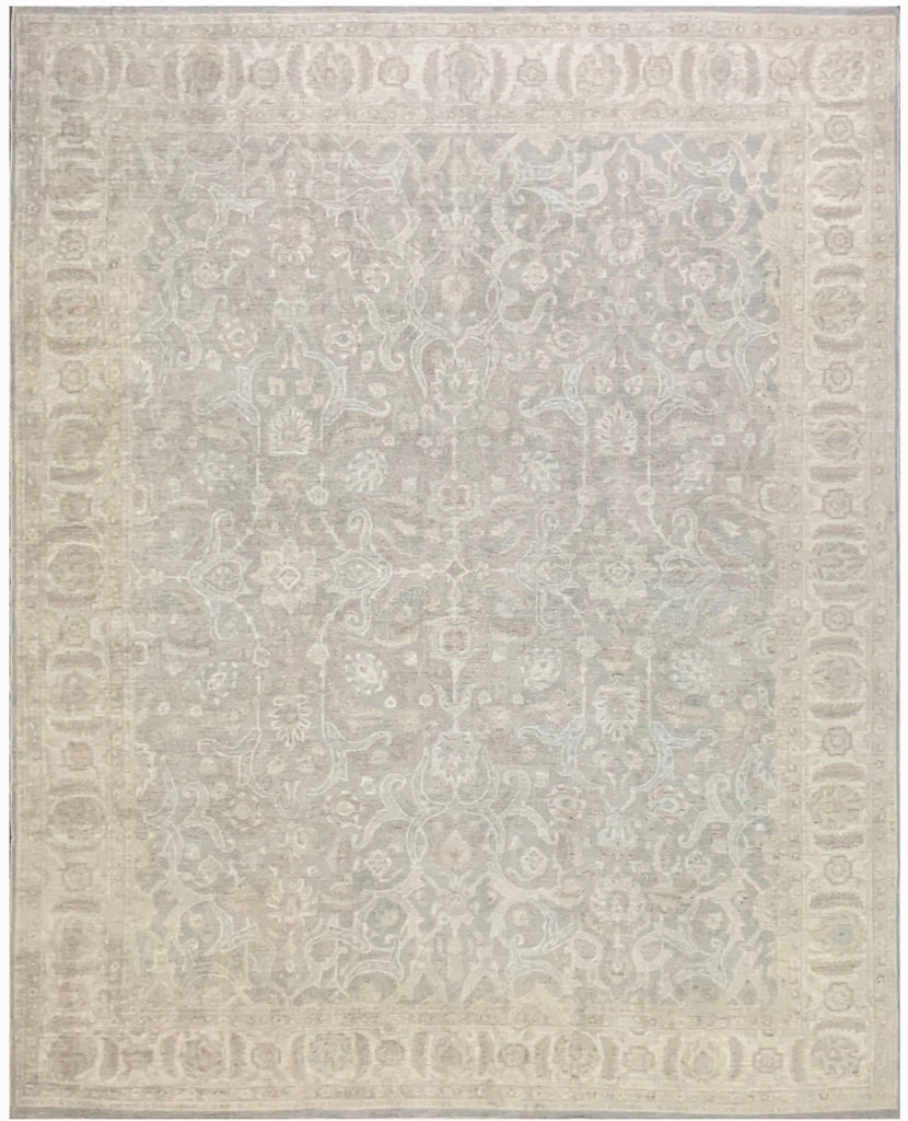 Handmade Afghan Chobi Rug | Bamyan Collection | 298 x 240 cm | 9'8" x 7'9" - Najaf Rugs & Textile