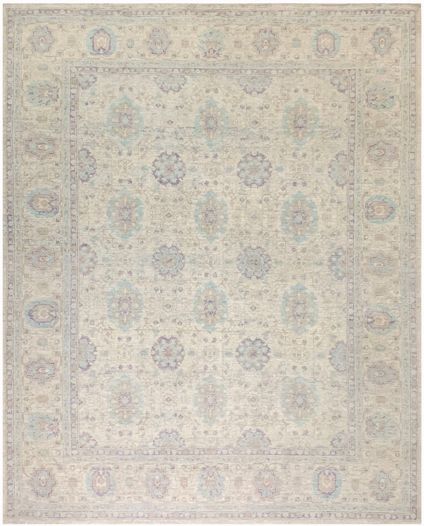 Handmade Afghan Chobi Rug | Bamyan Collection | 299 x 240 cm | 9'10" x 7'8" - Najaf Rugs & Textile