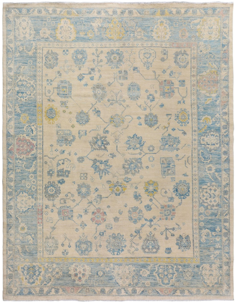 Handmade Afghan Chobi Rug | Bamyan Collection | 302 x 255 cm | 9'11" x 8'5" - Najaf Rugs & Textile