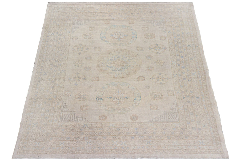 Handmade Afghan Chobi Rug | Bamyan Collection | 303 x 235 cm | 9'11" x 7'9" - Najaf Rugs & Textile