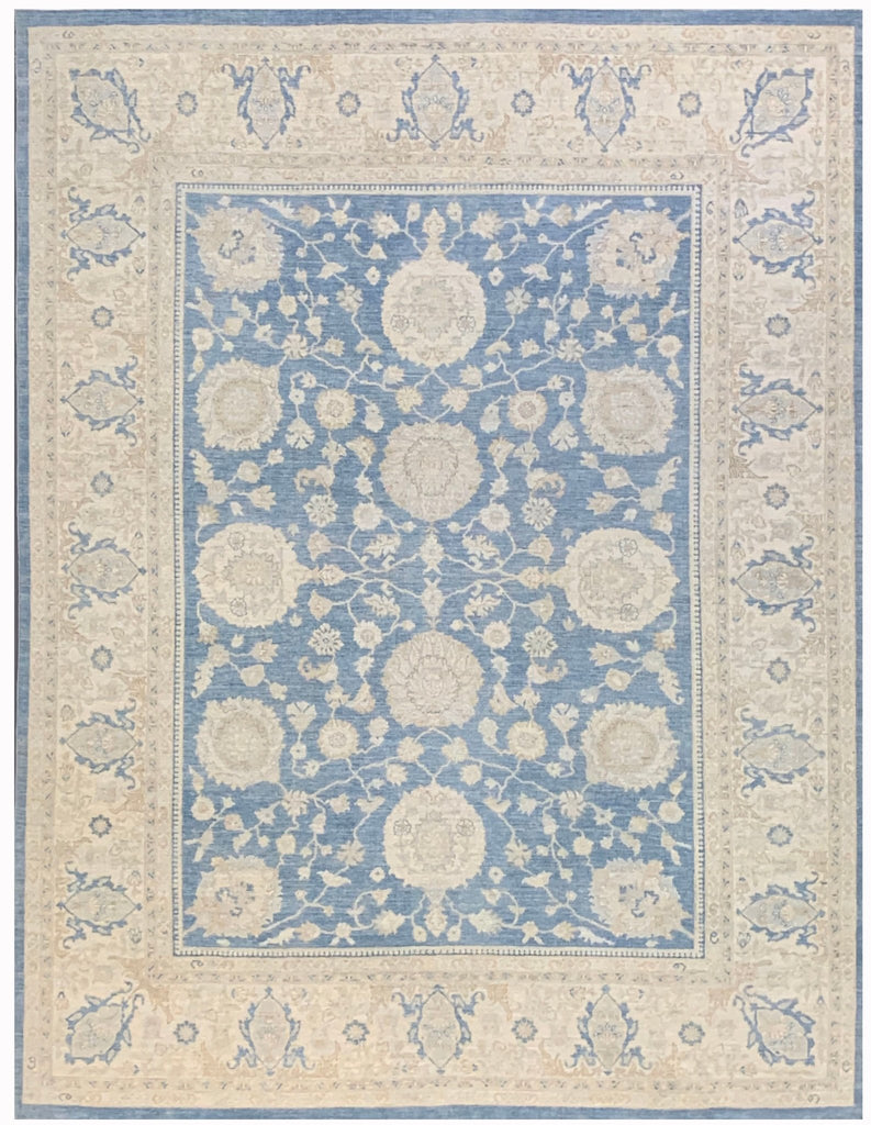 Handmade Afghan Chobi Rug | Bamyan Collection | 304 x 216 cm | 10' x 7'10" - Najaf Rugs & Textile