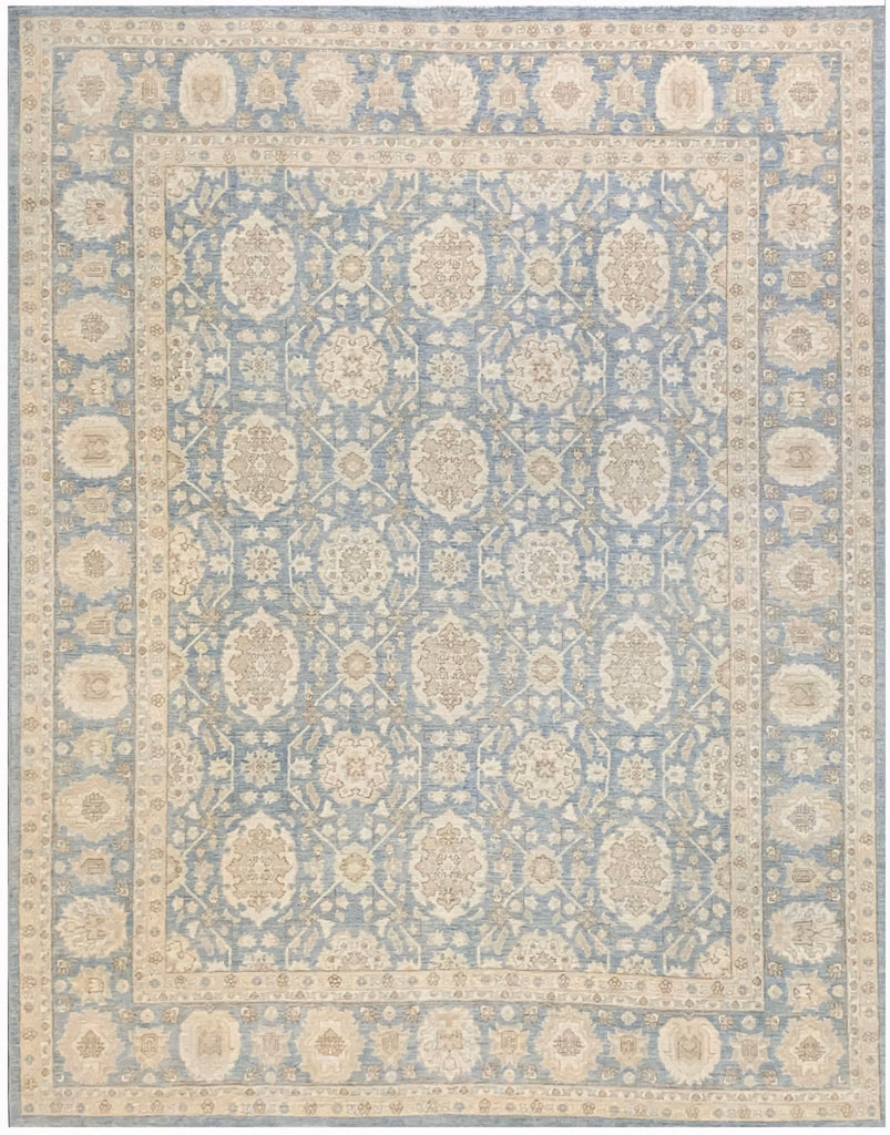 Handmade Afghan Chobi Rug | Bamyan Collection | 304 x 246 cm | 10' x 8'1" - Najaf Rugs & Textile